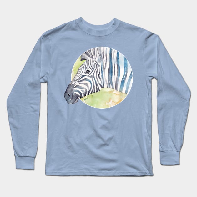 Zebra Stripes Long Sleeve T-Shirt by AniaArtNL